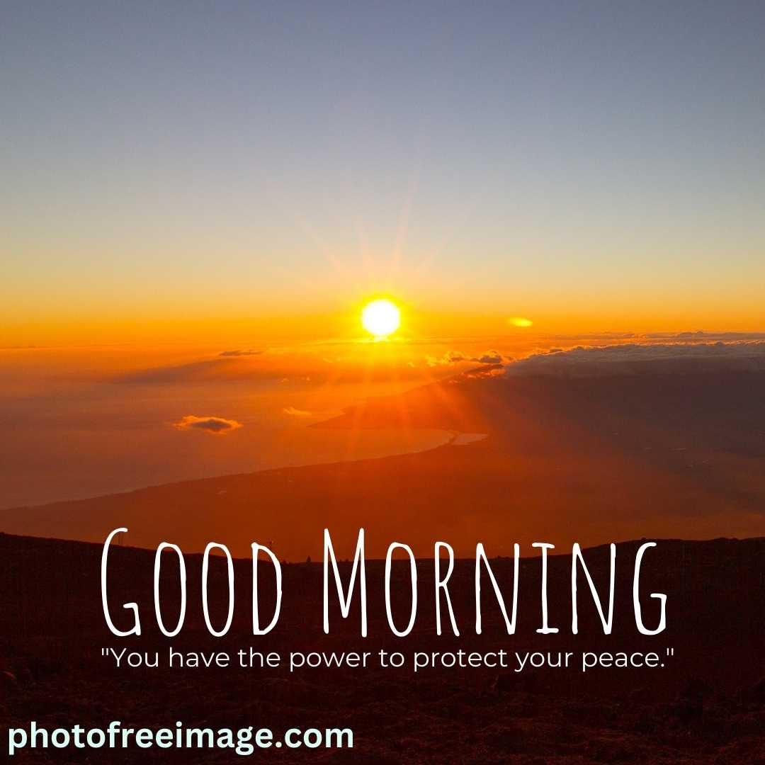 good morning images with sunrise