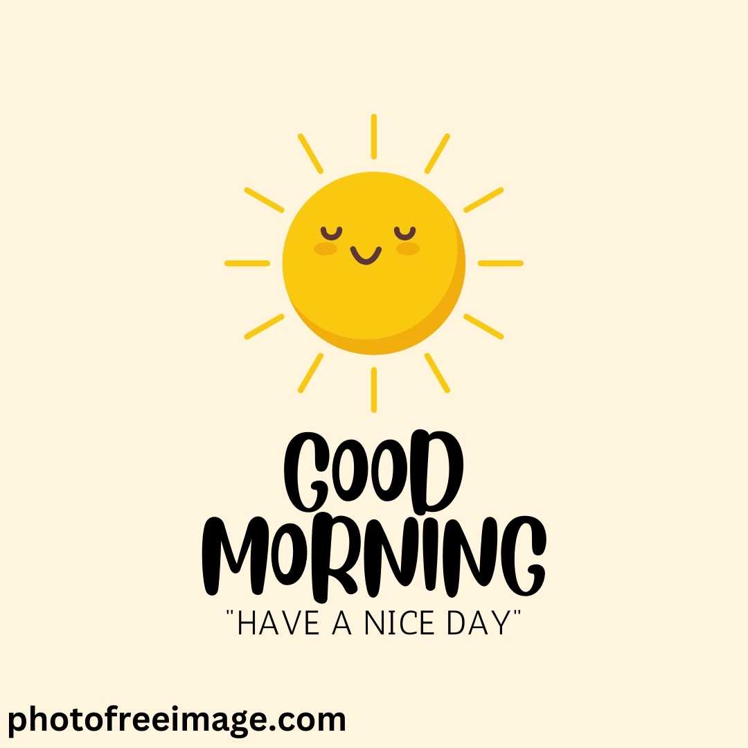 good morning images with sun