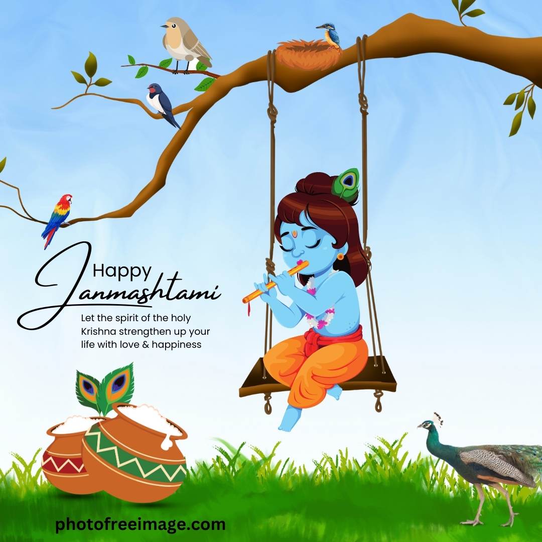 happy janmashtami in hindi

